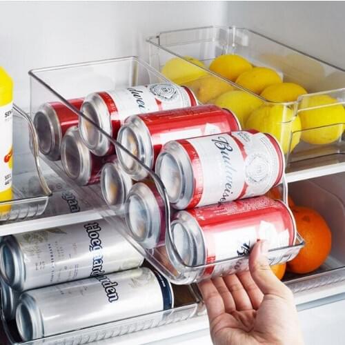 Kitchen refrigerator storage box, pull-out pet can, beverage bottle storage and sorting box, high transparent storage box