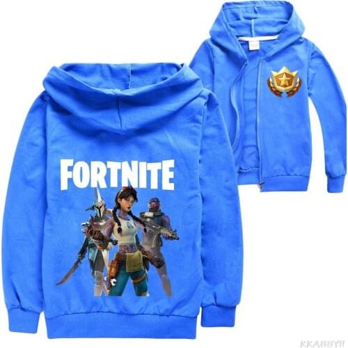Fashion Children Jacket Coat Fortnite Girls Zipper Hoodies Jackets Thin Outerwear Fortnite Sweatshirts Kids Clothes