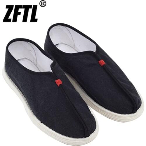 ZFTL Canvas shoes Hanfu literature and art retro student casual flat mens cloth shoes Handmade sole Loafers Women Ethnic shoes