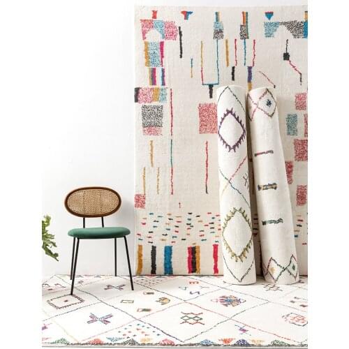 Nordic Morocco Soft Carpets for Living Room Home Bedroom Shaggy Rug Bedside Coffee Table Mat Fluffy Carpet Kids Room Play Rugs