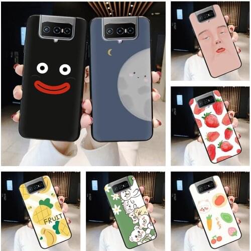 Cover Soft Case Phone Case For Asus ZS670KS/ZS671KS/Zenfone7/7Pro TPU Anti-knock Soft Fashion Design