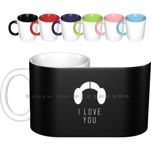 Solo And Leia Love Set For Her-2 Of 2 Ceramic Mugs Coffee Cups Milk Tea Mug Valentine Day Princess Leia Solo Han Love U I Know