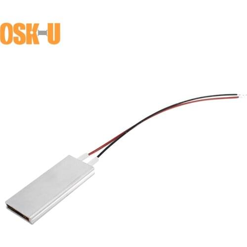 2PCS 50x20x5mm PTC Electric Heater Element 24V 60/140/230 Celsius Degree Thermostatic PTC Heating Element for Hair Crimping Iron