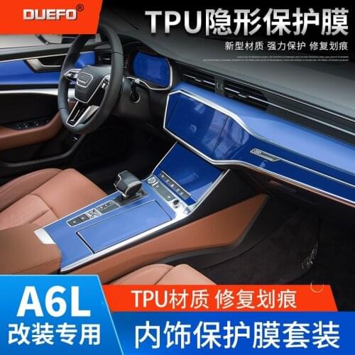 Sticker For Audi A6L A6 C8 2018 2019 2020 Central control protective film display protective headlight film Car Accessories
