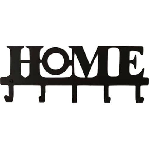 Key Holder for Wall Mount HOME (5-Hook Rack) Decor,Metal Hanger for Front Door,Kitchen,Store House,Vehicle Keys