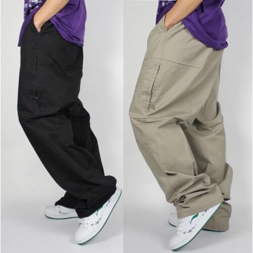 New arrival Summer casual fashion High waist pants elastic waist drawstring cotton loose men plus size L-3XL 4XL 5XL 6XL