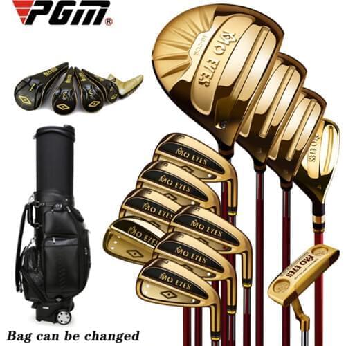 PGM Mo Eyes 12 Pieces/Set of Complete Titanium Golf Clubs (with Bag) Mens Womens Super Rebound Golf High-end Professional Set