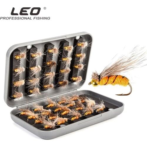 Fly Fishing Lure 40pcs/box Flies Fishing Lure Tackle Box Insect Bait Hooks Artificial Bait For Carp Fishing Accessories Pesca