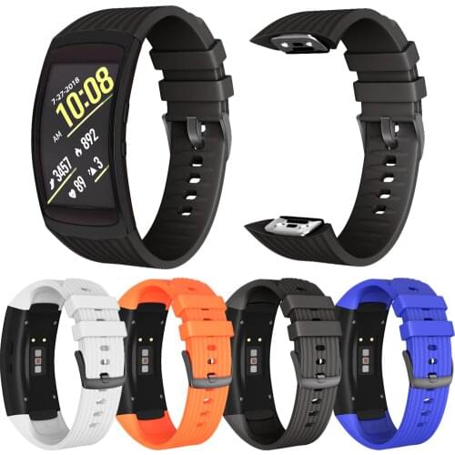 Suitable for Samsung toothed Fit 2 Pro strap anti-loss movement replacement silicone bracelet strap twisted without deformation