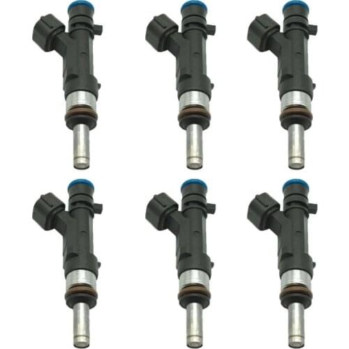 6pcs Fuel Injector OE 0280158053 For Audi A6 C6 2004-2011 2.4L V6 06E133551