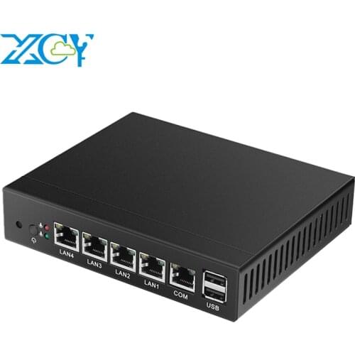 XCY Firewall Appliance Mini PC Intel Celeron J1900 J1800 4x Gigabit Ethernet Intel i211 NIC Support Pfsense Sophos OPNsense