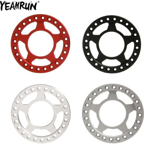 YEAHRUN 4PCS Metal Alloy 52mm Wheel Outer Rings For 1.9 inch Wheel Rims 1/10 RC Crawler Axial SCX10 TRX-4 D90