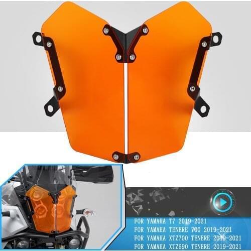 Headlight Grille Protector Guard Cover Stainless Motorcycle Accessories For Yamaha T7 Tenere 700 XTZ700 XTZ690 TENERE 2019-2021