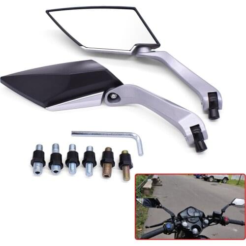 Motorcycle Rear Mirror 8mm 10mm Motorbike Modification Back Side Mirrors For YAMAHA tmax 500 530 xp500 xp530 xj600 keeway tx125