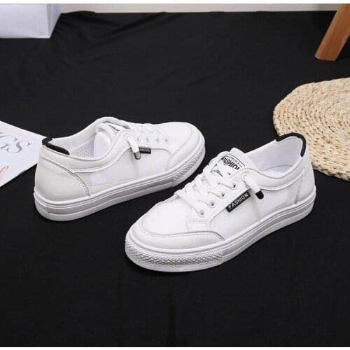 Womens Sports Shoes, Korean Style Trendy Comfortable and Breathable Mesh Small White Shoes