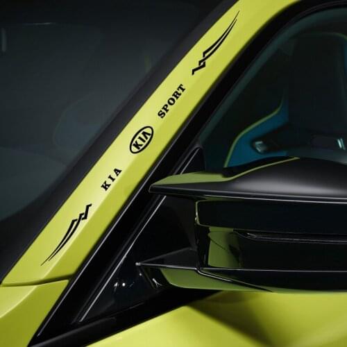 1pc Fashion Car Sticker Cover Sports Decal Wrap Vinyl Head Decoration For KIA Ceed Sportage Rio Sorento Optima Cerato Picanto K5