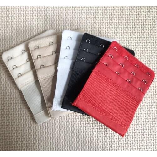 1PC Bra Extenders Strap Buckle Extension 3 Rows 4 Hooks Clasp Straps Bra Strap Extender Sewing Tool Intimates Accessories