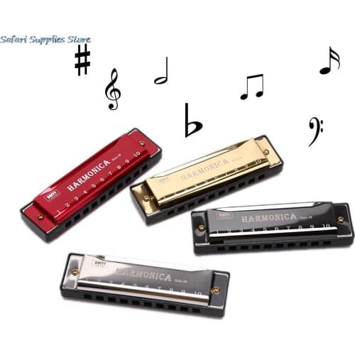 10 Holes For Rock Country Folk Jazz Melodica Swan Harmonica Diatonic Blues Harp Woodwind Music Instrument Mouth Organ