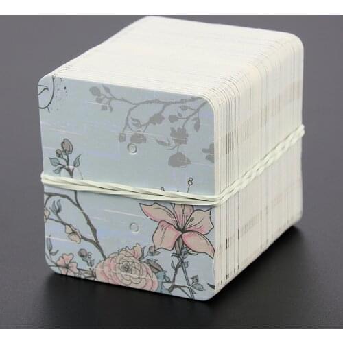 100pcs /lot Multiple Style Printing Earrings Packing Display Card Stud & Dangle Earrings Jewelry DIY Handmade