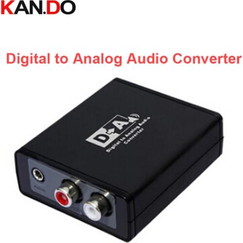 3088 Digital to Analog Audio Converter Box// S/PDIF or Optical(toslink) Digital to Analog L/R Audio/3.5mm Audio Decoder