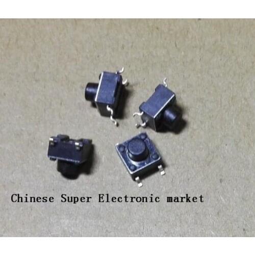 50PCS Tactile Push Button Switch Momentary Tact 6x6x6m 6*6*6mm smd 4-pin