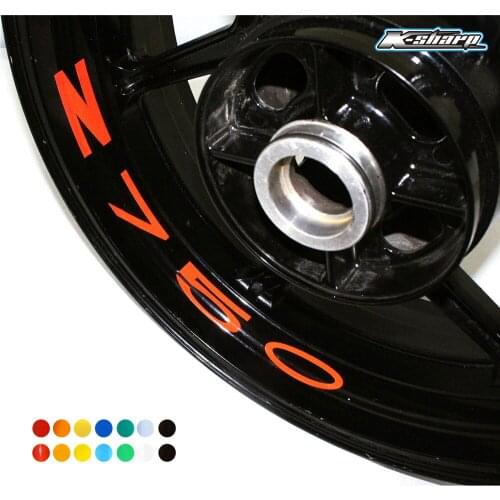 8 X custon inner rim decals wheel reflective Stickers stripes FOR KAWASAKI Z750
