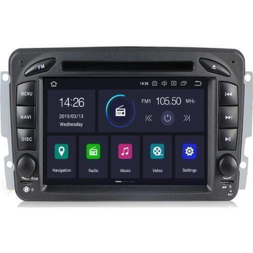 Car Multimedia player Android 10 4+64 2 Din GPS Autoradio For Mercedes/Benz/CLK/W209/W203/W208/W463/Vaneo/Viano/Vito FM DSP DVR