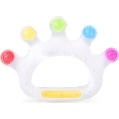 Chenkai 5PC Silicone Crown Teether DIY Cartoon Infant Baby Pacifier Dummy Nursing Teething Jewelry Toy BPA Free