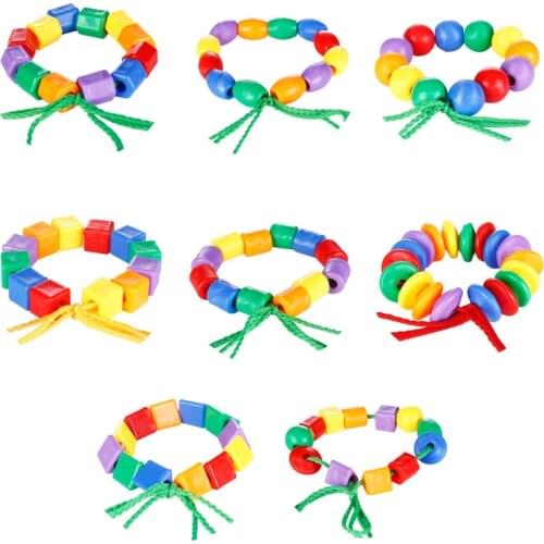 Kids Toys Building Blocks Toys Hands Brain Training String Beads Puzzle Board Math Game Baby Early Educational Toys LBV