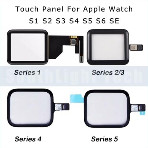 Grade AAA++ Quality Touch Panel Digitizer For Apple Watch S1 S2 S3 S4 S5 SE S6 TP Front Glass Replacement