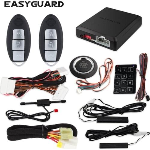 EASYGUARD CAN BUS Plug & Play fit for Subaru Outback 2010 PKE car alarm system remote starter push button start
