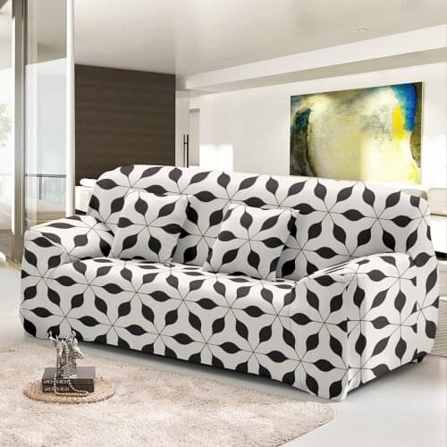 Elastic Slipcovers Geometric Corner Combination Sofa Cover For Living Room Decor Furniture Protective 1/2/3/4 Seat Couch Covers