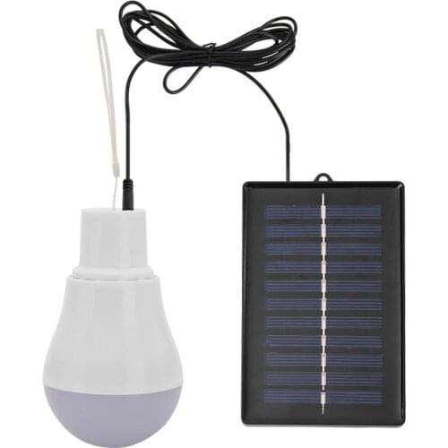 ALLOET 5V 15W 300LM Energy Saving Outdoor Solar Lamp USB Rechargeable Led Bulb Portable Solar Power Panel Outdoor Lighting New