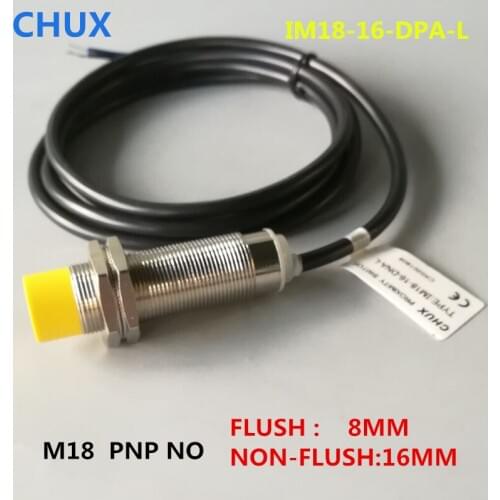 Inductive Proximity Switch Extend Long detect distance M18 16mm Sensing distance PNP NO 24vdc Proximity Sensor