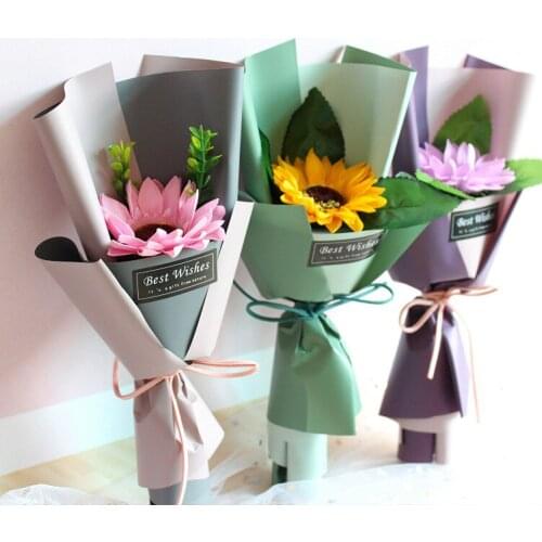 Artificial Rose Flowers Bouquet Soap Flowers Rose for Home Bridal Wedding Party Festival Decoration Gifts Favors for Guest