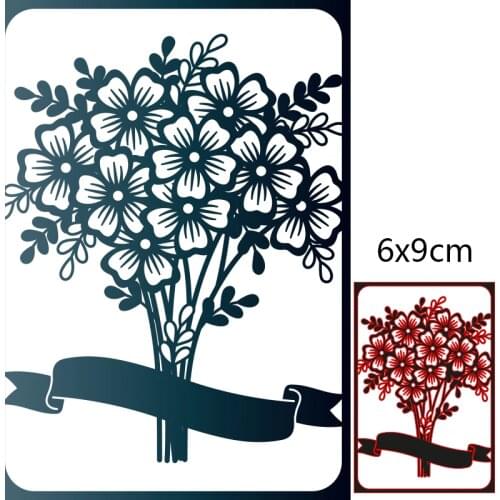 60*90mm A Bunch Flower New Metal Cutting Dies for 2020 Scrapbook Paper Decoration Template Embossing DIY Paper New Card Craft