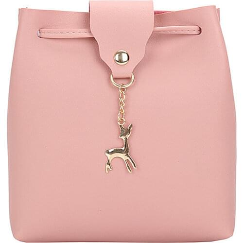 PU Leather Mini Shoulder Bag Fawn Crossbody Messenger Handbag Purse Clutch Bag Solid Crossbody Bags For Women Bags For Women New