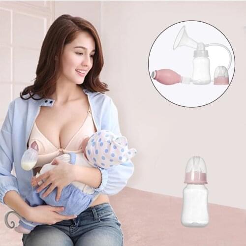Powerful Easy Use Sucking Manual Design Feeding Breast Pumps Large Suction Breast Massage Milk Sucker Puller Milker Pump