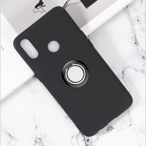 For OPPO Realme 3 3i 5 5s Q X2 XT X 2 C1 C2 X7 Pro Q2i X50m X50t 5G Back Ring Holder Bracket Phone Case TPU Soft Silicone Cover