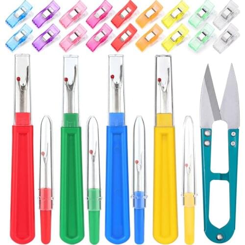 LMDZ 29Pcs Sewing Seam Rippers Scissors Thread Remover Kit Thread Seam Remover Stitch Clips Sewing Accessories Tools Handcraft