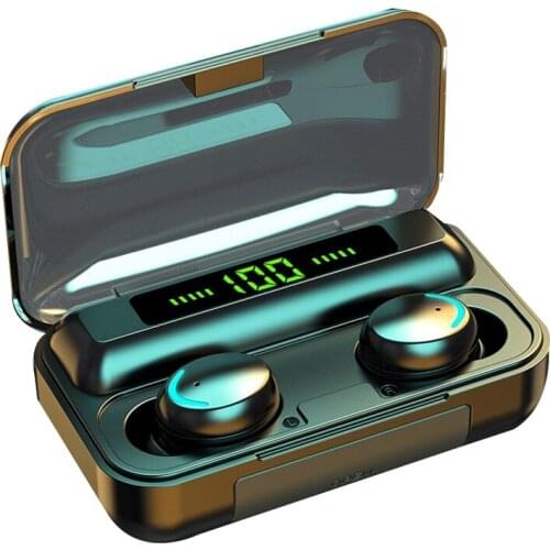 RISE-TWS Bluetooth 5.0 Earphones 2200MAh Charging Box Wireless Headphone 9D Stereo Sports Waterproof Earbuds Headsets