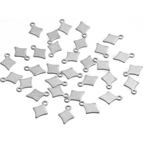 Seasha 200pcs/bag Stainless Steel Jewelry Making DIY Findings Charming Pendants for Handmade Necklace Bracelet Earrings