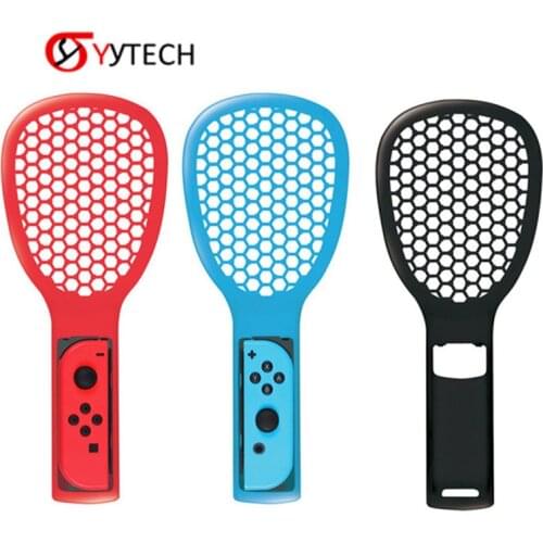 Tennis Racket for Nintendo Switch Joy-Con Controller,Accessories for Nintendo Switch Game Mario Tennis Aces Blue and Red - Only