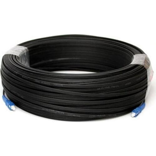 High Quality 200M SC UPC Outdoor Drop optic patch cord Cable single mode Simplex SC FTTH Drop Fiber Optic Cable jumper cable