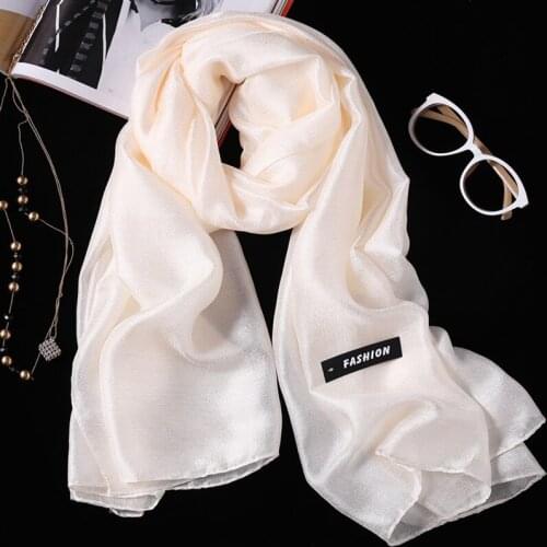 AECU 2019 Women Autumn Winter Scarf Flax Solid color beach silk scarf air conditioning shawl cotton Hemp Multi-purpose Scarf