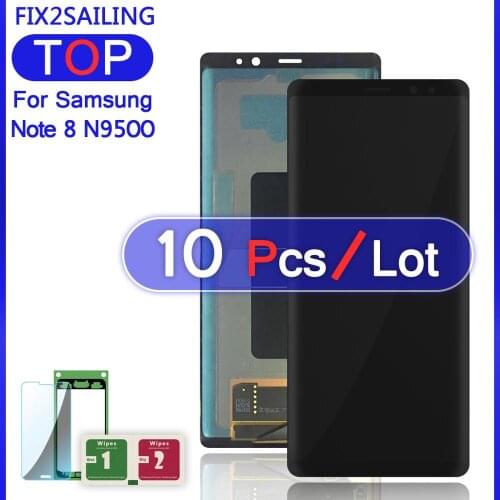 LCD N9500 For Samsung Galaxy Note 8 N9500 N9500F N900D N900DS 6.3" Super AMOLED LCD Display 100% Tested Touch Screen Assembly