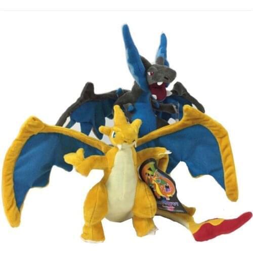 10pcs/lot Pokemon Charizard Plush Toy 25cm Charizard Mega Evolution X & Y Charizard Plush Soft Stuffed Animals Toy for Kid Gift