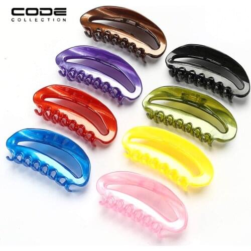 4pcs/set High Quality Solid Hairpins Trendy Hair Clip Candy Color Crab Hair Claws For Women Girl Hair Accessories Bathing Dish