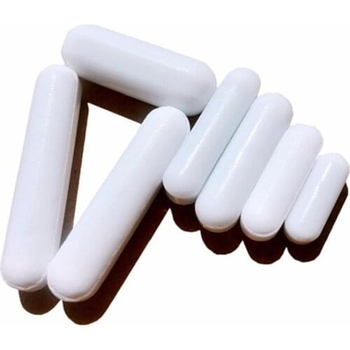 1pc of Mixed size Magnetic Stirrer Mixer Stir Bars White Color Without Pivot Ring 3/6/7/8x5/10/15/20/25/30/35/40mm