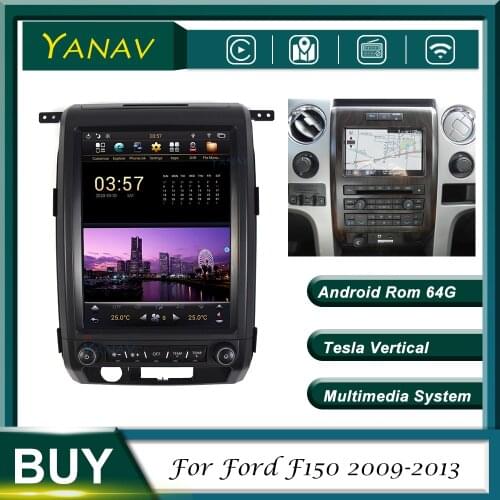 Car Radio Audio Android 2 Din GPS Navigation For Ford F150 2009-2013 Car Video Stereo Receiver Multimedia Player Vertical Screen